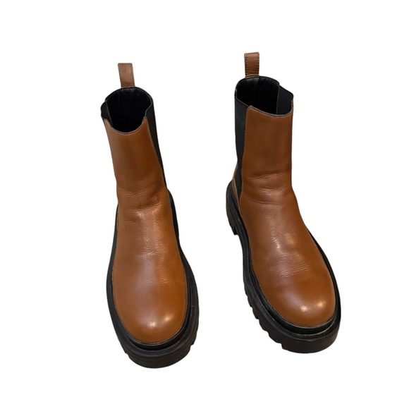 Zara Leather Ankle Boots - Picture 10 of 11